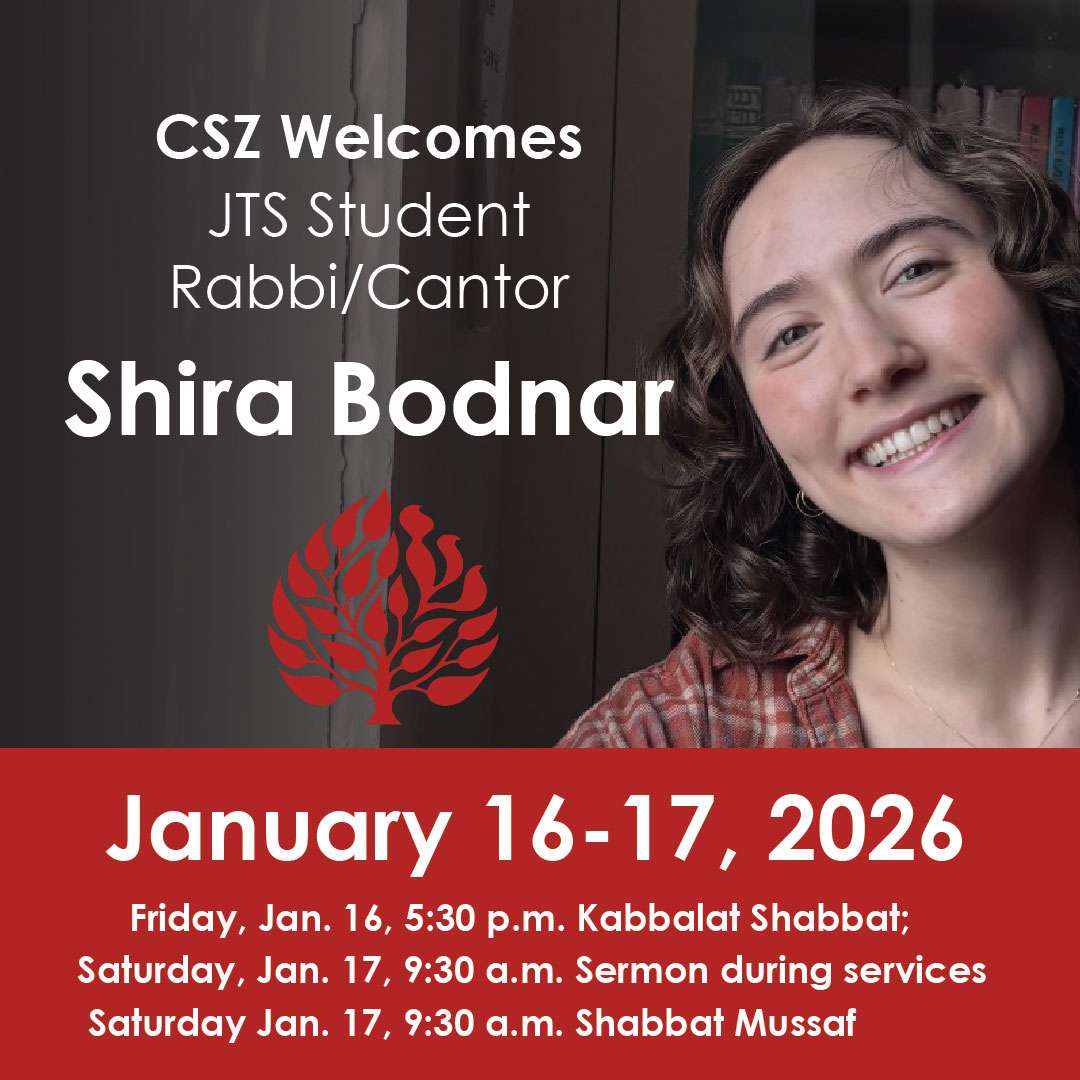 Shabbat with JTS Student Rabbi/Cantor Shira Bodnar