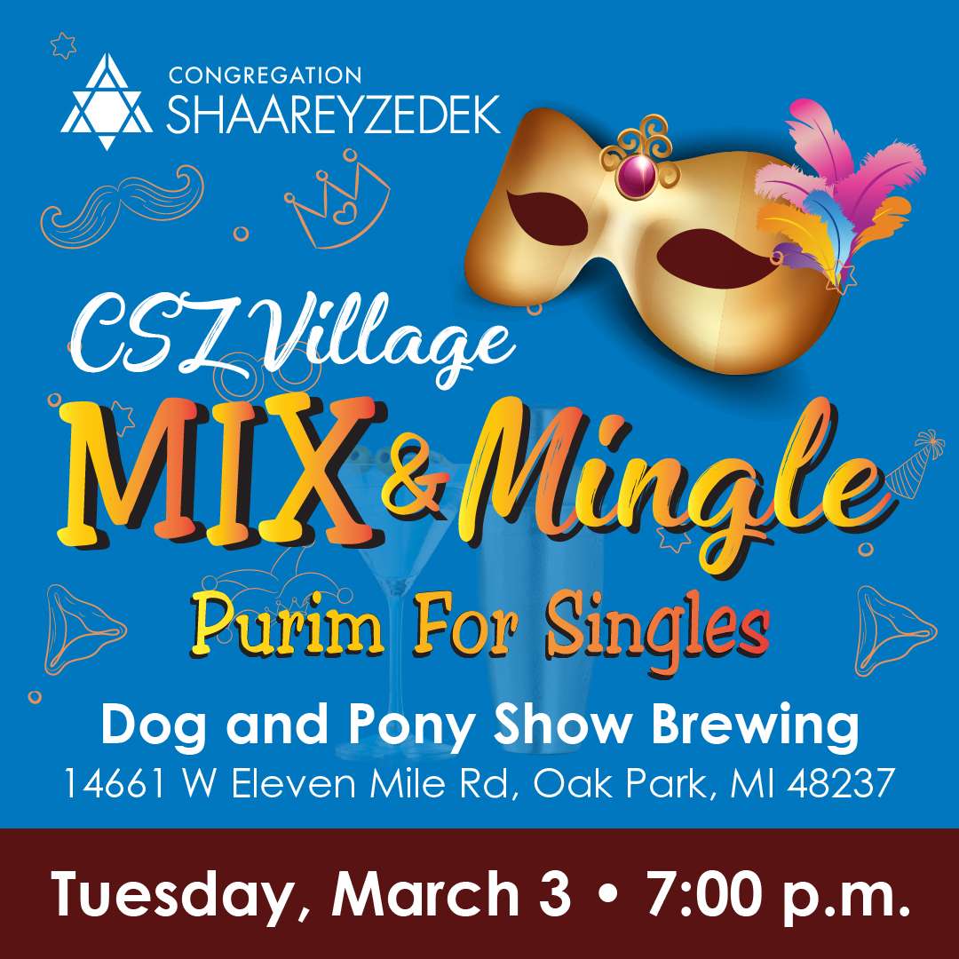 Mix & Mingle: Purim for Singles
