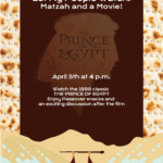 Let My People Watch: Matzah and a Movie - Pesach Pop Up for Young Adults