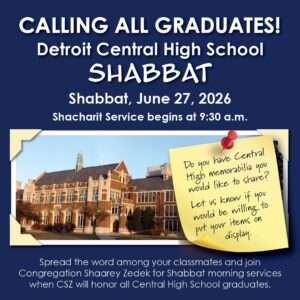 Central High School Shabbat