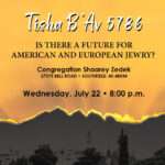 Tisha B'Av 5786 Observation and Discussion